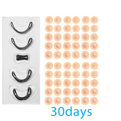 30-Day Snoring Relief Kit: Magnetic Nasal Strips & Breathing Dilators for Better Sleep