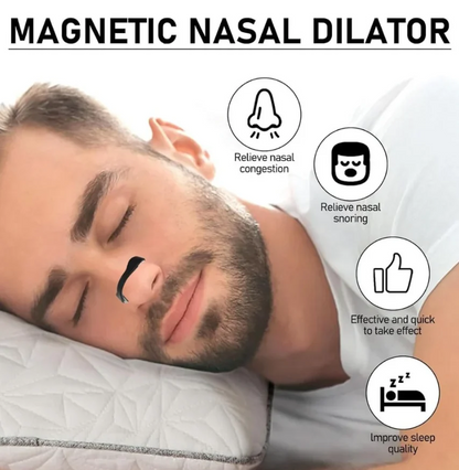 Magnetic Nasal Breathing Dilator (Starter 30 Day Kit) — Comfort Fit Strips for Sleep, Sport & Everyday Use