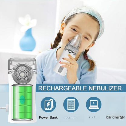 Discover the Ultrasonic Nebulizer: Rechargeable, Portable Relief for Breathing Problems - Ideal for Adults and Kids with Self-Cleaning Function
