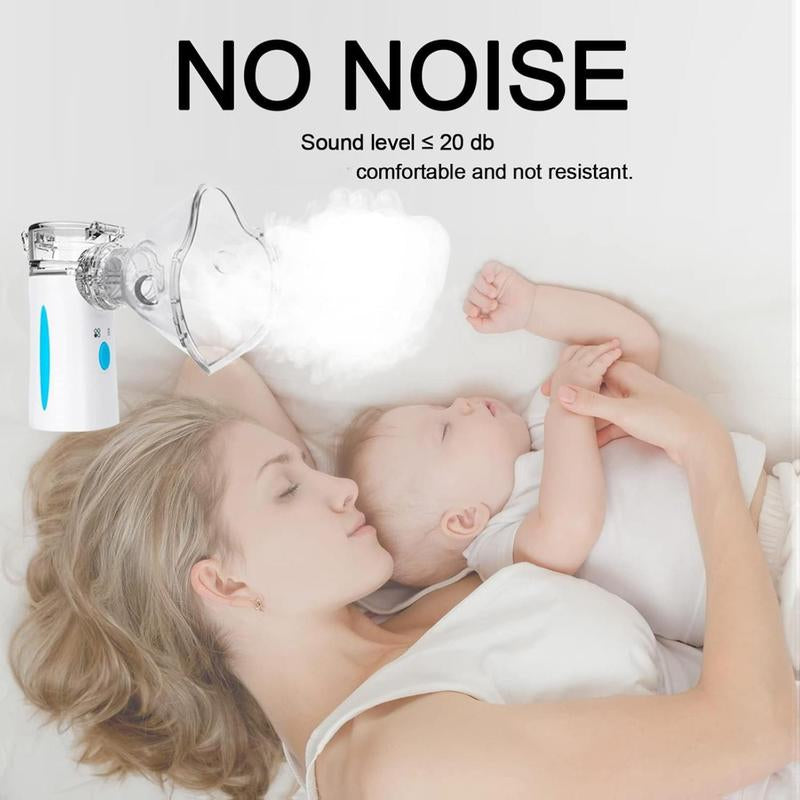 Discover the Ultrasonic Nebulizer: Rechargeable, Portable Relief for Breathing Problems - Ideal for Adults and Kids with Self-Cleaning Function
