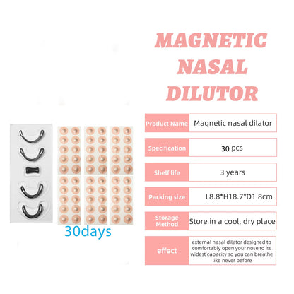 30-Day Snoring Relief Kit: Magnetic Nasal Strips & Breathing Dilators for Better Sleep